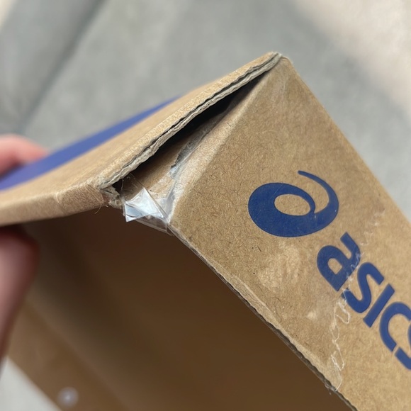 2 ASICS Empty Packaging Storage Dust Blue With Laces Backpack Plastic Bag & Box - Picture 8 of 11